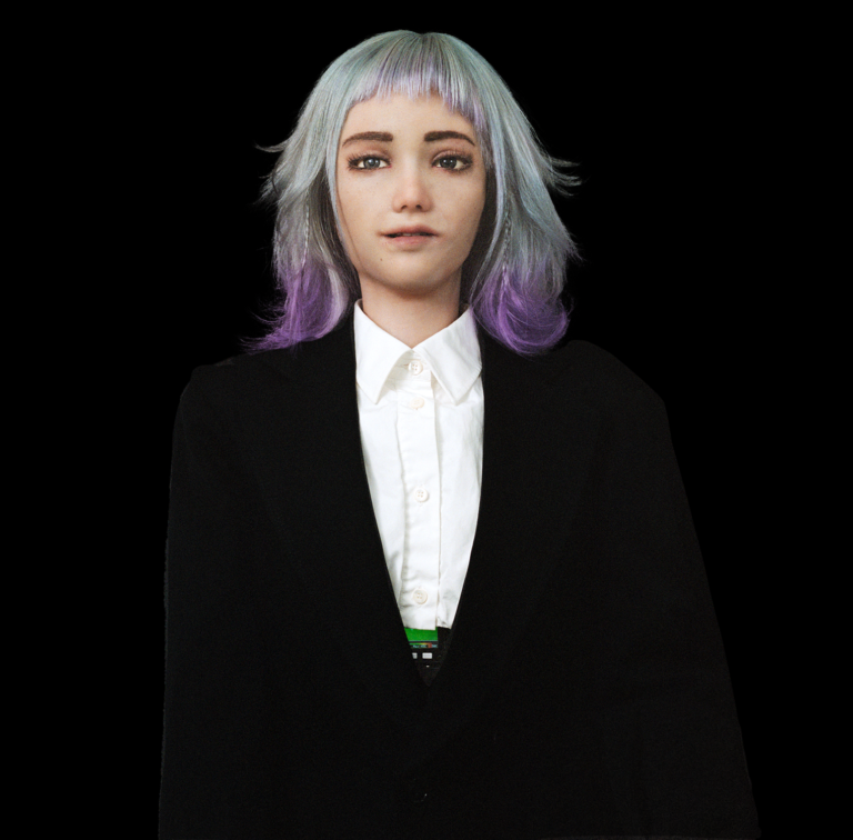 Desdemona, embodied AI humanoid robot speaker — Prophets of AI