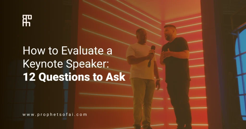 How to Evaluate a Keynote Speaker?