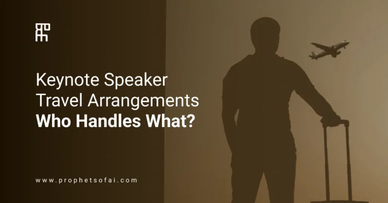 Keynote Speaker Travel Arrangements - Who Handles What