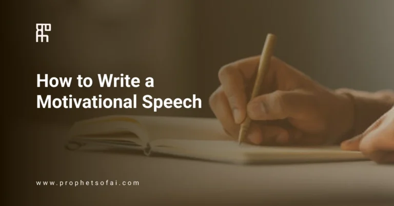 How to Write a Motivational Speech